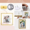 image:imageGolden State Art 8x10 Floating Frame Silver Aluminum Picture Frame Clear Glass Displays Any Size Photo Up to 8x10 Home Gallery Wall Decoration Display Horizontal and VerticalGold