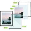 image:imageGolden State Art 8x10 Floating Frame Silver Aluminum Picture Frame Clear Glass Displays Any Size Photo Up to 8x10 Home Gallery Wall Decoration Display Horizontal and VerticalBlack