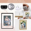 image:imageGolden State Art 8x10 Floating Frame Silver Aluminum Picture Frame Clear Glass Displays Any Size Photo Up to 8x10 Home Gallery Wall Decoration Display Horizontal and VerticalBlack