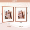 image:imageGolden State Art 8x10 Floating Frame Silver Aluminum Picture Frame Clear Glass Displays Any Size Photo Up to 8x10 Home Gallery Wall Decoration Display Horizontal and VerticalRose Gold