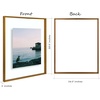 image:imageGolden State Art 8x10 Floating Frame Silver Aluminum Picture Frame Clear Glass Displays Any Size Photo Up to 8x10 Home Gallery Wall Decoration Display Horizontal and VerticalBronze