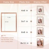 image:imageGolden State Art 8x10 Floating Frame Silver Aluminum Picture Frame Clear Glass Displays Any Size Photo Up to 8x10 Home Gallery Wall Decoration Display Horizontal and VerticalRose Gold