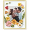 image:imageGolden State Art 8x10 Floating Frame Silver Aluminum Picture Frame Clear Glass Displays Any Size Photo Up to 8x10 Home Gallery Wall Decoration Display Horizontal and VerticalGold