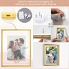 image:imageGolden State Art 8x10 Floating Frame Silver Aluminum Picture Frame Clear Glass Displays Any Size Photo Up to 8x10 Home Gallery Wall Decoration Display Horizontal and VerticalGold
