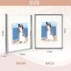 image:imageGolden State Art 8x10 Floating Frame Silver Aluminum Picture Frame Clear Glass Displays Any Size Photo Up to 8x10 Home Gallery Wall Decoration Display Horizontal and VerticalSilver