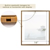 image:imageGolden State Art 8x10 Floating Frame Silver Aluminum Picture Frame Clear Glass Displays Any Size Photo Up to 8x10 Home Gallery Wall Decoration Display Horizontal and VerticalBronze