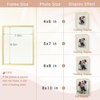 image:imageGolden State Art 8x10 Floating Frame Silver Aluminum Picture Frame Clear Glass Displays Any Size Photo Up to 8x10 Home Gallery Wall Decoration Display Horizontal and VerticalGold