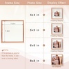 image:imageGolden State Art 8x10 Floating Frame Silver Aluminum Picture Frame Clear Glass Displays Any Size Photo Up to 8x10 Home Gallery Wall Decoration Display Horizontal and VerticalRose Gold