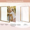 image:imageGolden State Art 8x10 Floating Frame Silver Aluminum Picture Frame Clear Glass Displays Any Size Photo Up to 8x10 Home Gallery Wall Decoration Display Horizontal and VerticalBronze