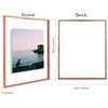 image:imageGolden State Art 8x10 Floating Frame Silver Aluminum Picture Frame Clear Glass Displays Any Size Photo Up to 8x10 Home Gallery Wall Decoration Display Horizontal and VerticalRose Gold
