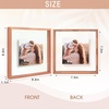 image:imageGolden State Art 8x10 Floating Frame Silver Aluminum Picture Frame Clear Glass Displays Any Size Photo Up to 8x10 Home Gallery Wall Decoration Display Horizontal and VerticalRose Gold