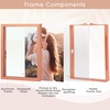 image:imageGolden State Art 8x10 Floating Frame Silver Aluminum Picture Frame Clear Glass Displays Any Size Photo Up to 8x10 Home Gallery Wall Decoration Display Horizontal and VerticalRose Gold