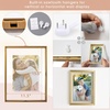 image:imageGolden State Art 8x10 Floating Frame Silver Aluminum Picture Frame Clear Glass Displays Any Size Photo Up to 8x10 Home Gallery Wall Decoration Display Horizontal and VerticalBronze