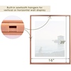 image:imageGolden State Art 8x10 Floating Frame Silver Aluminum Picture Frame Clear Glass Displays Any Size Photo Up to 8x10 Home Gallery Wall Decoration Display Horizontal and VerticalRose Gold