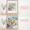 image:imageGolden State Art 8x10 Floating Frame Silver Aluminum Picture Frame Clear Glass Displays Any Size Photo Up to 8x10 Home Gallery Wall Decoration Display Horizontal and VerticalRose Gold