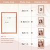 image:imageGolden State Art 8x10 Floating Frame Silver Aluminum Picture Frame Clear Glass Displays Any Size Photo Up to 8x10 Home Gallery Wall Decoration Display Horizontal and VerticalRose Gold