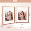 image:imageGolden State Art 8x10 Floating Frame Silver Aluminum Picture Frame Clear Glass Displays Any Size Photo Up to 8x10 Home Gallery Wall Decoration Display Horizontal and VerticalRose Gold
