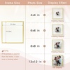 image:imageGolden State Art 8x10 Floating Frame Silver Aluminum Picture Frame Clear Glass Displays Any Size Photo Up to 8x10 Home Gallery Wall Decoration Display Horizontal and VerticalGold