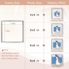 image:imageGolden State Art 8x10 Floating Frame Silver Aluminum Picture Frame Clear Glass Displays Any Size Photo Up to 8x10 Home Gallery Wall Decoration Display Horizontal and VerticalSilver