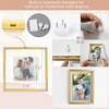 image:imageGolden State Art 8x10 Floating Frame Silver Aluminum Picture Frame Clear Glass Displays Any Size Photo Up to 8x10 Home Gallery Wall Decoration Display Horizontal and VerticalGold