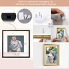 image:imageGolden State Art 8x10 Floating Frame Silver Aluminum Picture Frame Clear Glass Displays Any Size Photo Up to 8x10 Home Gallery Wall Decoration Display Horizontal and VerticalBlack