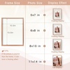 image:imageGolden State Art 8x10 Floating Frame Silver Aluminum Picture Frame Clear Glass Displays Any Size Photo Up to 8x10 Home Gallery Wall Decoration Display Horizontal and VerticalRose Gold