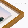 image:imageGolden State Art 8x10 Floating Frame Silver Aluminum Picture Frame Clear Glass Displays Any Size Photo Up to 8x10 Home Gallery Wall Decoration Display Horizontal and VerticalBronze