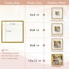 image:imageGolden State Art 8x10 Floating Frame Silver Aluminum Picture Frame Clear Glass Displays Any Size Photo Up to 8x10 Home Gallery Wall Decoration Display Horizontal and VerticalBronze
