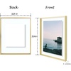 image:imageGolden State Art 8x10 Floating Frame Silver Aluminum Picture Frame Clear Glass Displays Any Size Photo Up to 8x10 Home Gallery Wall Decoration Display Horizontal and VerticalGold