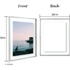 image:imageGolden State Art 8x10 Floating Frame Silver Aluminum Picture Frame Clear Glass Displays Any Size Photo Up to 8x10 Home Gallery Wall Decoration Display Horizontal and VerticalSilver