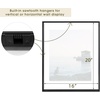 image:imageGolden State Art 8x10 Floating Frame Silver Aluminum Picture Frame Clear Glass Displays Any Size Photo Up to 8x10 Home Gallery Wall Decoration Display Horizontal and VerticalBlack
