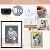 image:imageGolden State Art 8x10 Floating Frame Silver Aluminum Picture Frame Clear Glass Displays Any Size Photo Up to 8x10 Home Gallery Wall Decoration Display Horizontal and VerticalBlack
