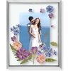 image:imageGolden State Art 8x10 Floating Frame Silver Aluminum Picture Frame Clear Glass Displays Any Size Photo Up to 8x10 Home Gallery Wall Decoration Display Horizontal and VerticalSilver