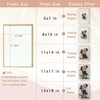 image:imageGolden State Art 8x10 Floating Frame Silver Aluminum Picture Frame Clear Glass Displays Any Size Photo Up to 8x10 Home Gallery Wall Decoration Display Horizontal and VerticalGold