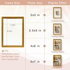 image:imageGolden State Art 8x10 Floating Frame Silver Aluminum Picture Frame Clear Glass Displays Any Size Photo Up to 8x10 Home Gallery Wall Decoration Display Horizontal and VerticalBronze