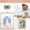 image:imageGolden State Art 8x10 Floating Frame Silver Aluminum Picture Frame Clear Glass Displays Any Size Photo Up to 8x10 Home Gallery Wall Decoration Display Horizontal and VerticalSilver