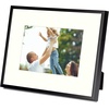 image:imageGolden State Art 8x10 Picture Frames with Mat for 5x7 Photos  Set of 4 Premium Real Glass Aluminum Frames for Wall or Tabletop Display  Modern SilverClassic Black