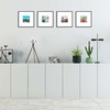 image:imageGolden State Art 8x10 Picture Frames with Mat for 5x7 Photos  Set of 4 Premium Real Glass Aluminum Frames for Wall or Tabletop Display  Modern SilverClassic Black