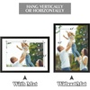image:imageGolden State Art 8x10 Picture Frames with Mat for 5x7 Photos  Set of 4 Premium Real Glass Aluminum Frames for Wall or Tabletop Display  Modern SilverClassic Black