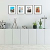 image:imageGolden State Art 8x10 Picture Frames with Mat for 5x7 Photos  Set of 4 Premium Real Glass Aluminum Frames for Wall or Tabletop Display  Modern SilverClassic Black