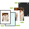 image:imageGolden State Art 8x10 Picture Frames with Mat for 5x7 Photos  Set of 4 Premium Real Glass Aluminum Frames for Wall or Tabletop Display  Modern SilverClassic Black