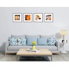 image:imageGolden State Art 8x10 Picture Frames with Mat for 5x7 Photos  Set of 4 Premium Real Glass Aluminum Frames for Wall or Tabletop Display  Modern SilverClassic Black