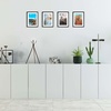 image:imageGolden State Art 8x10 Picture Frames with Mat for 5x7 Photos  Set of 4 Premium Real Glass Aluminum Frames for Wall or Tabletop Display  Modern SilverClassic Black