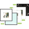image:imageGolden State Art 8x10 Picture Frames with Mat for 5x7 Photos  Set of 4 Premium Real Glass Aluminum Frames for Wall or Tabletop Display  Modern SilverClassic Black