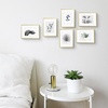 image:imageGolden State Art 8x10 Picture Frames with Mat for 5x7 Photos  Set of 4 Premium Real Glass Aluminum Frames for Wall or Tabletop Display  Modern SilverModern Gold