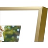 image:imageGolden State Art 8x10 Picture Frames with Mat for 5x7 Photos  Set of 4 Premium Real Glass Aluminum Frames for Wall or Tabletop Display  Modern SilverModern Gold