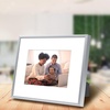 image:imageGolden State Art 8x10 Picture Frames with Mat for 5x7 Photos  Set of 4 Premium Real Glass Aluminum Frames for Wall or Tabletop Display  Modern SilverModern Silver