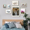image:imageGolden State Art 8x10 Picture Frames with Mat for 5x7 Photos  Set of 4 Premium Real Glass Aluminum Frames for Wall or Tabletop Display  Modern SilverModern Gold