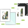image:imageGolden State Art 8x10 Picture Frames with Mat for 5x7 Photos  Set of 4 Premium Real Glass Aluminum Frames for Wall or Tabletop Display  Modern SilverModern Silver