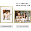 image:imageGolden State Art 8x10 Picture Frames with Mat for 5x7 Photos  Set of 4 Premium Real Glass Aluminum Frames for Wall or Tabletop Display  Modern SilverModern Gold